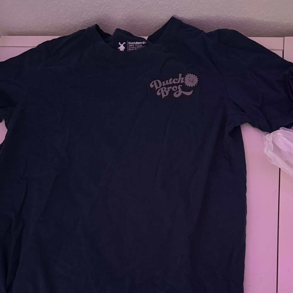 Dutch Bros Navy Tee with Logo